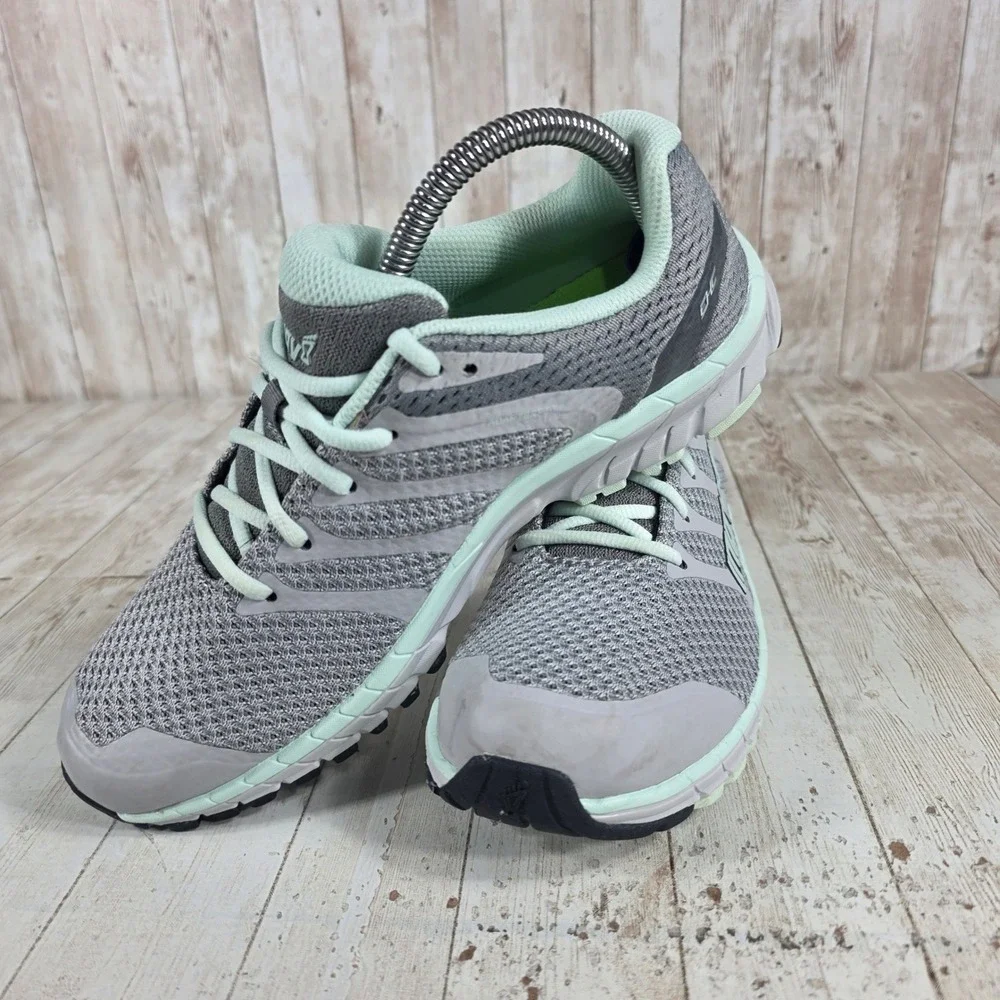 Inov8 Roadclaw 275 Knit Women's Running Shoes Gray Mint‎ Size 7.5